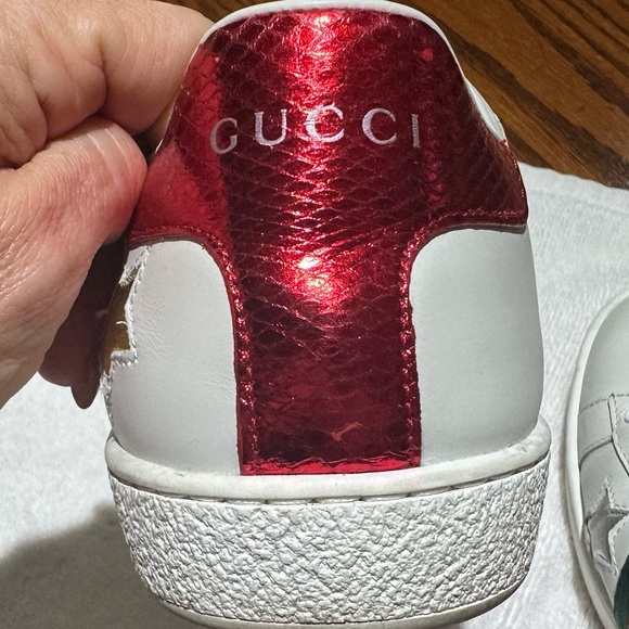 GUCCI ACE TRAINERS w/ STARS SZ 36.5 GREAT CONDITION - Picture 4 of 13